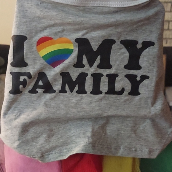 Dog T-Shirt and Tutu-Rainbow - Picture 9 of 10